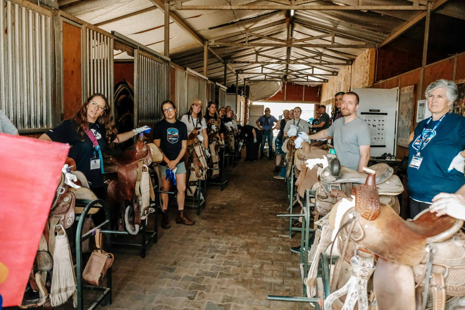Instinct team members volunteer at the Tamaya Horse Rehab in New Mexico
