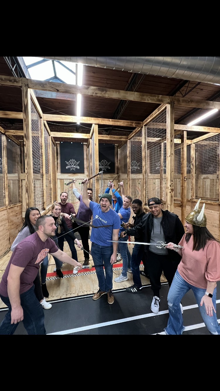 Fringe Team Axe Throwing Event!