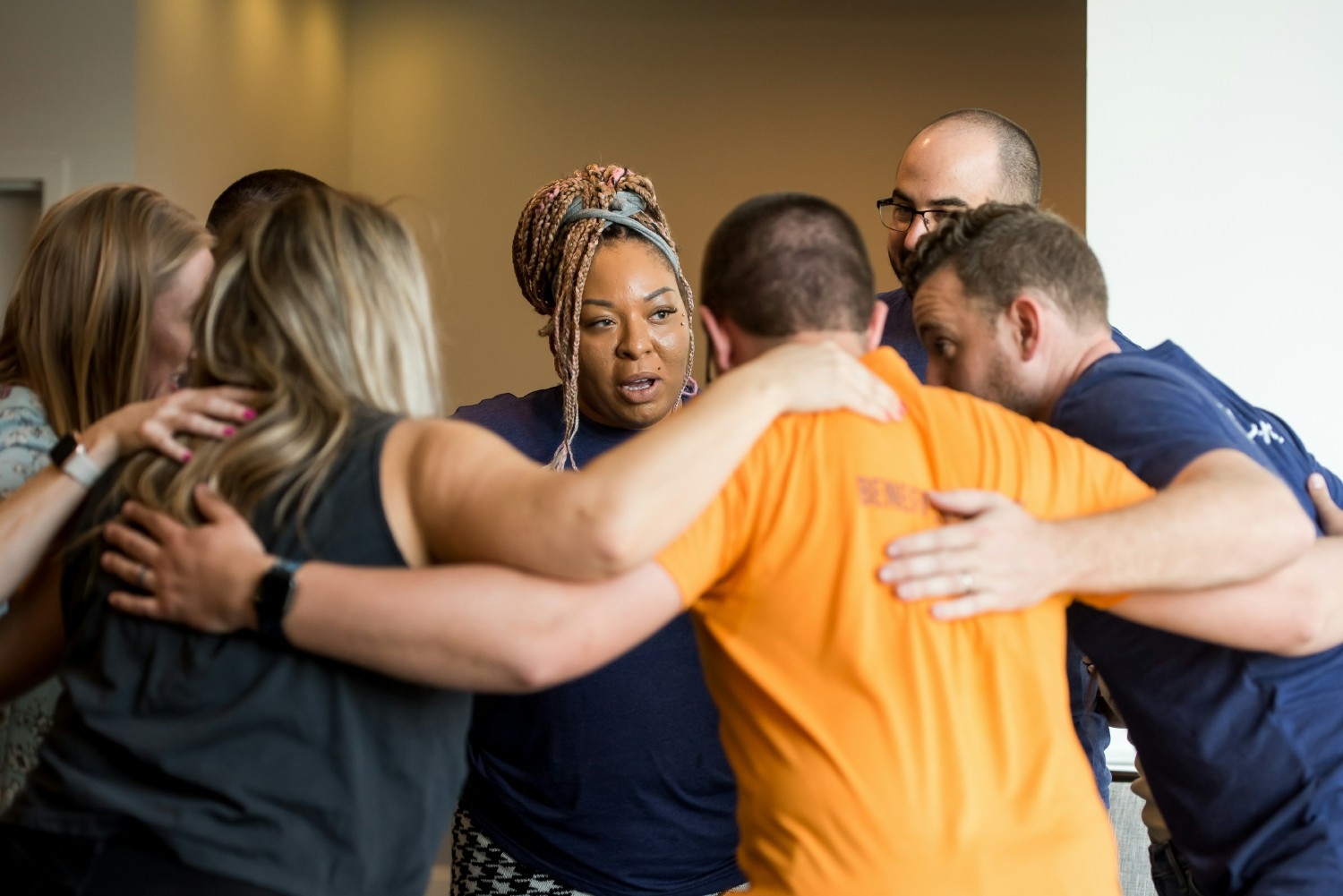 Fringer love during a team building event.