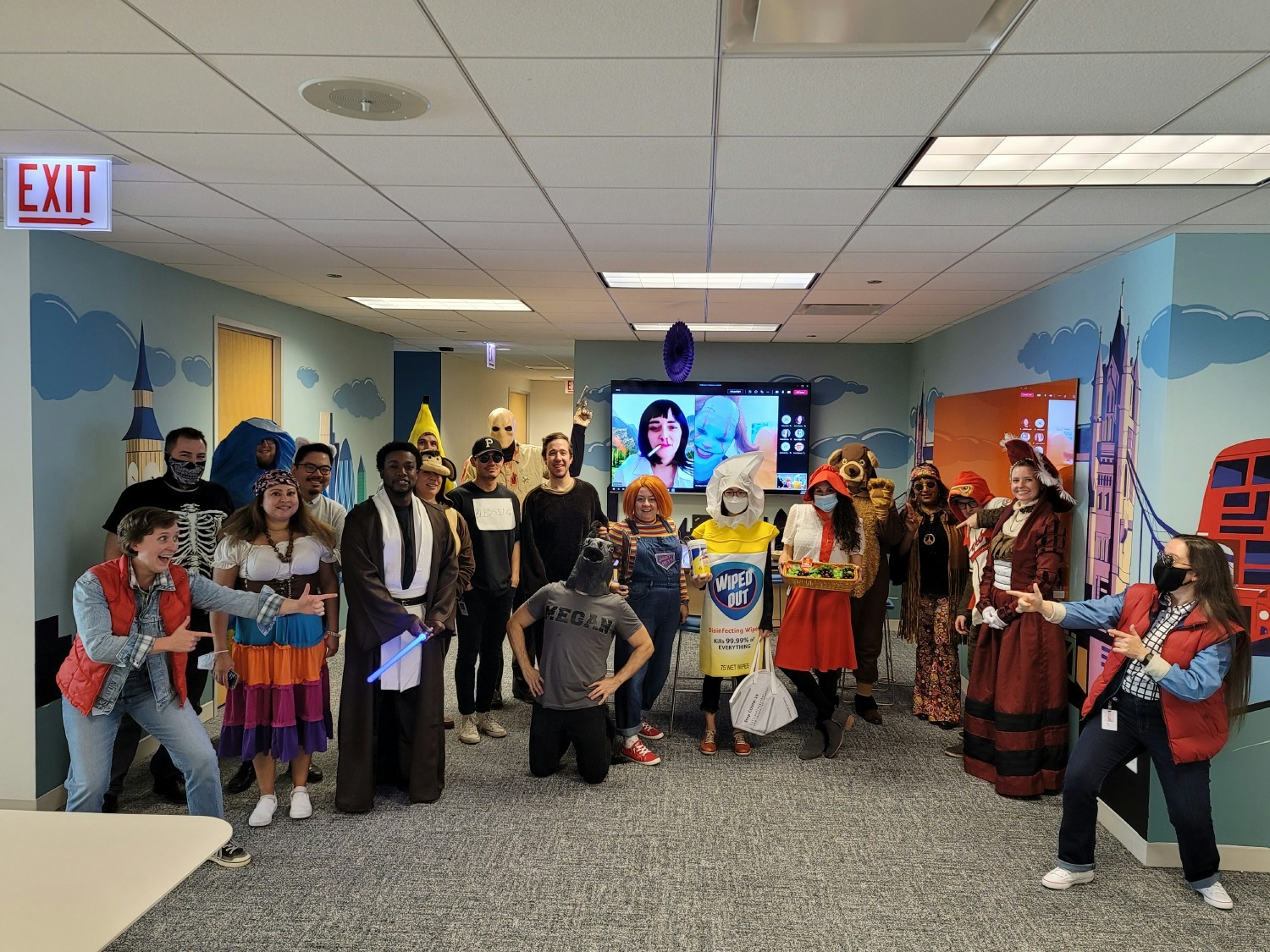 Celebrating a very hybrid Halloween at Credico with a costume contest!