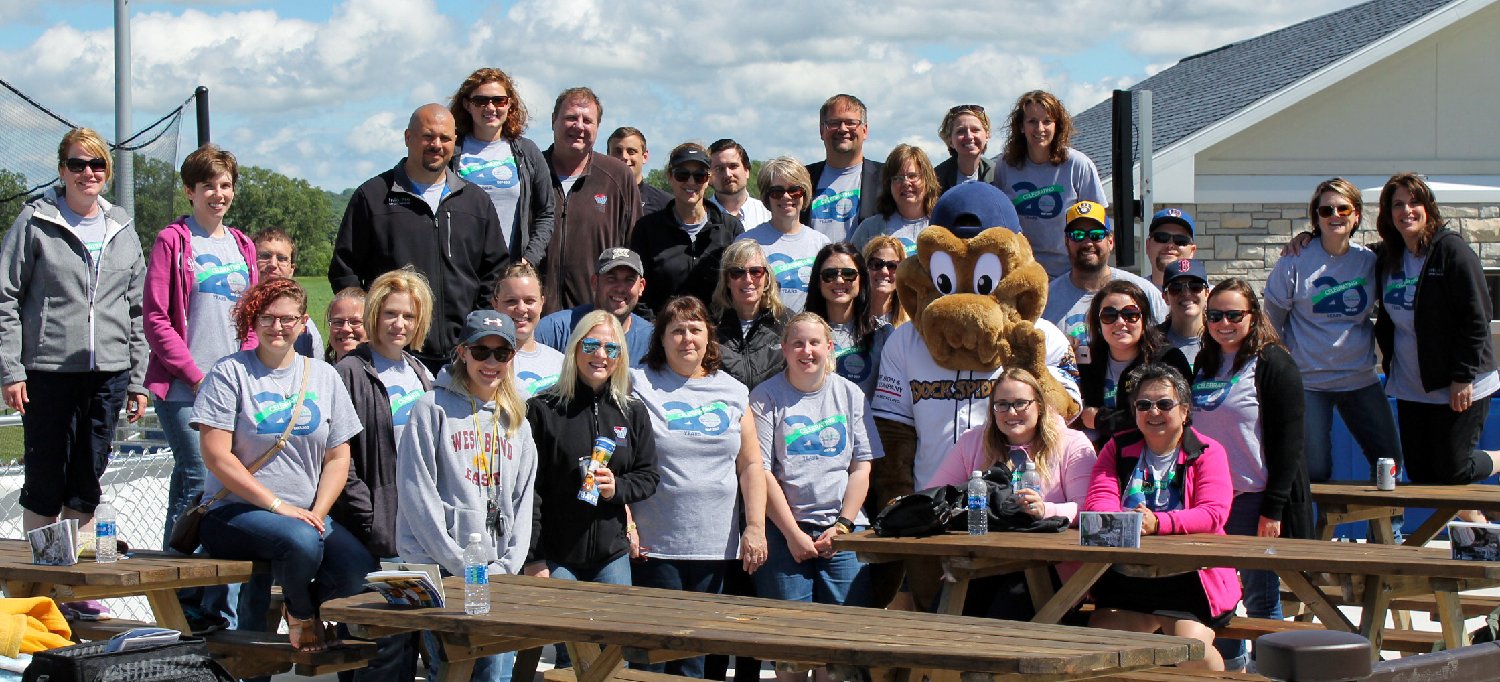 Guaranty Service Group employees enjoying an afternoon at a baseball game to celebrate Info-Pro's anniversary! 