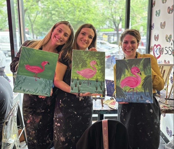 Mental Health Initiative: Canvas Painting Group Class in New York