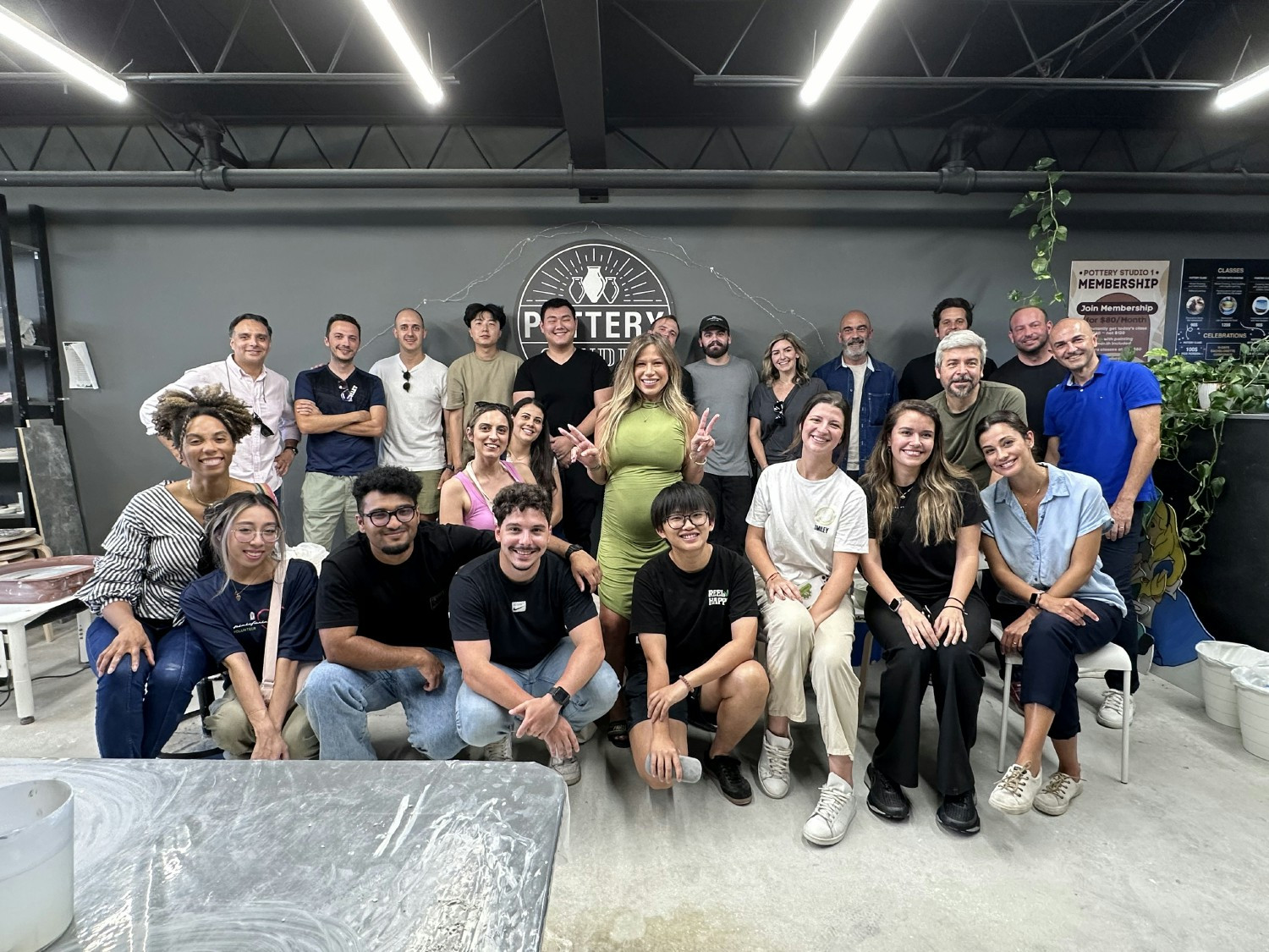 Team Building with a Creative Twist - Pottery class + painting at Pottery Studio 1 in Wynwood 