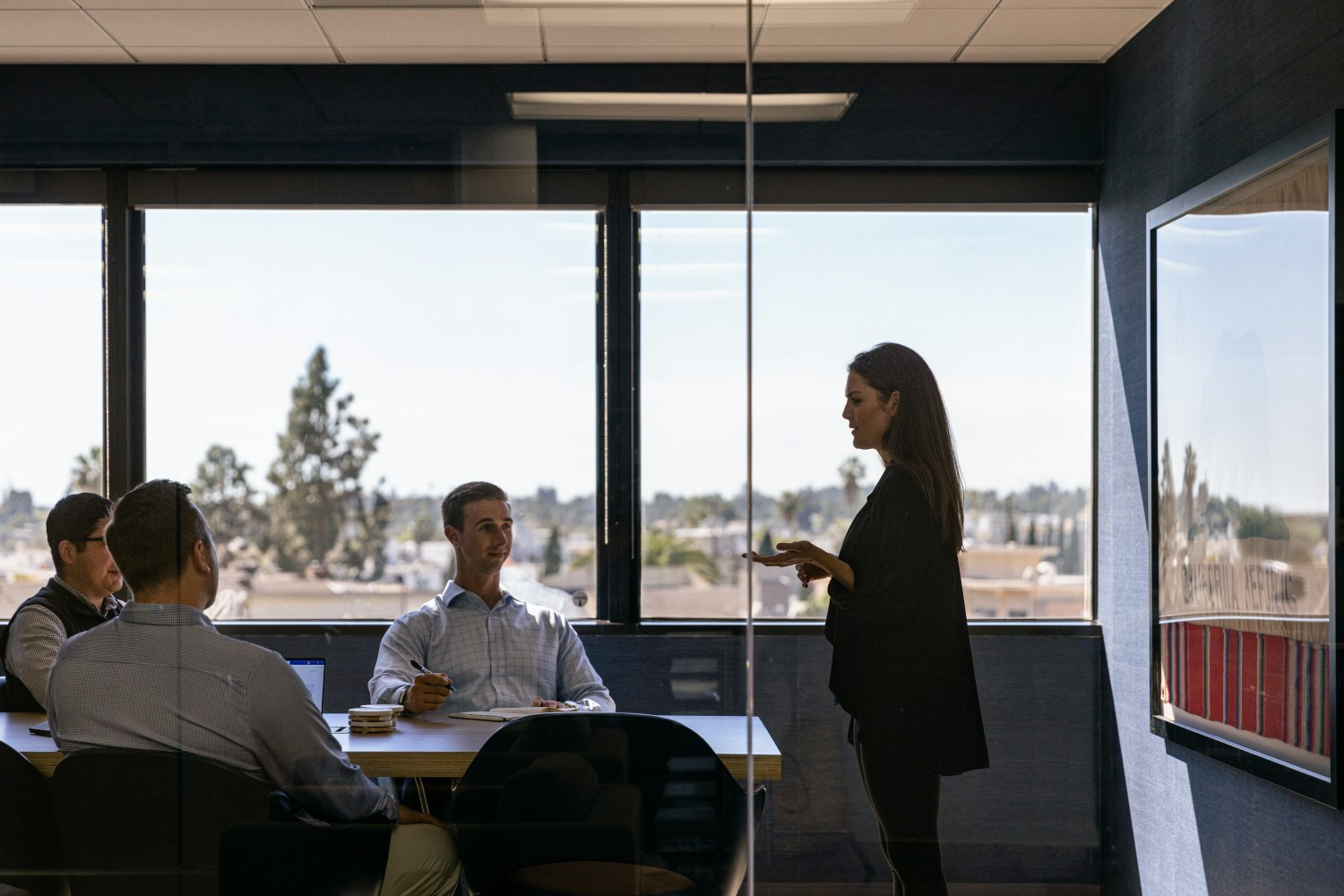 Our team working hard in our Foster City office.