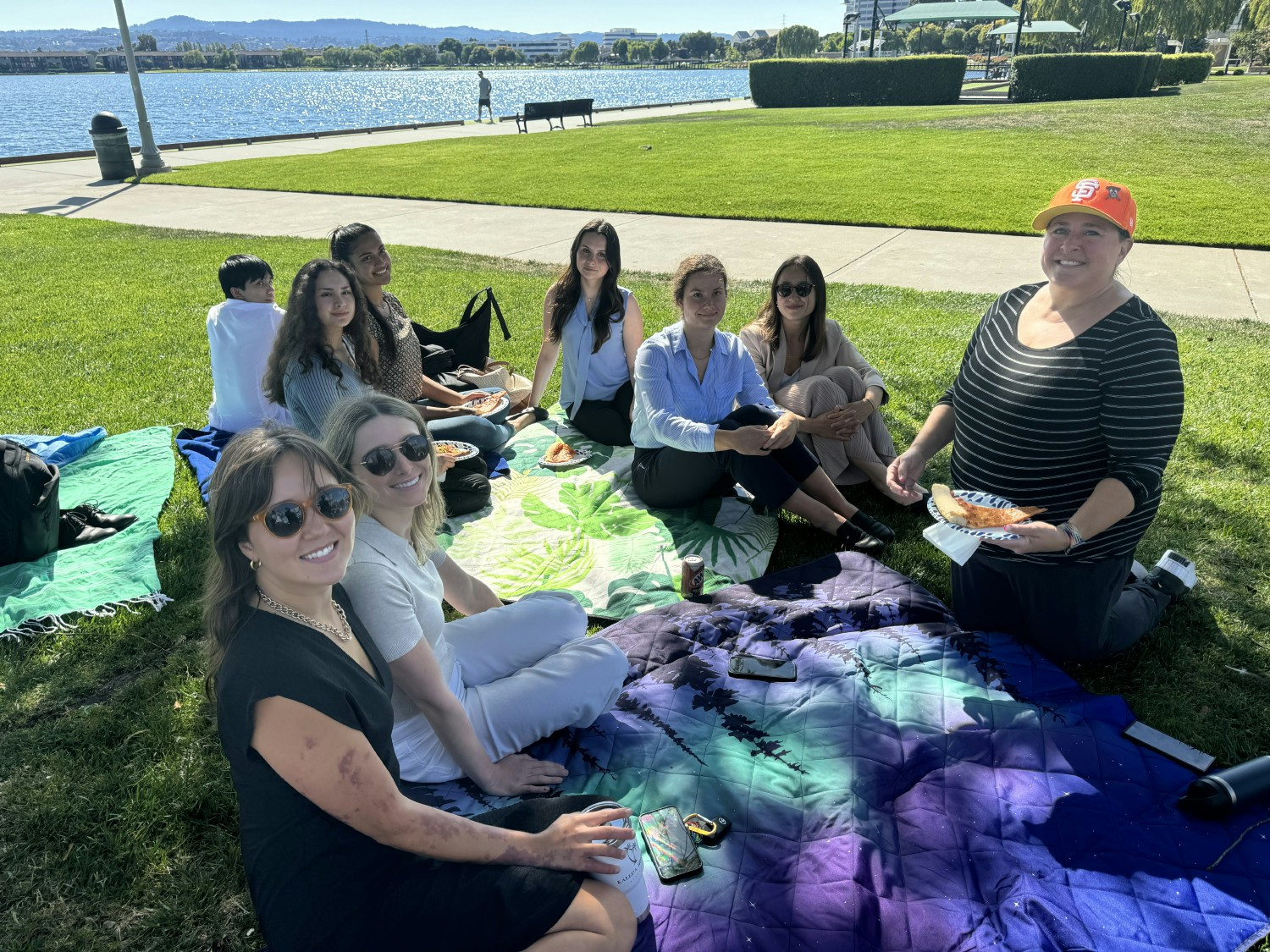 Sending off our amazing summer interns with sunshine, pizza, and great company.