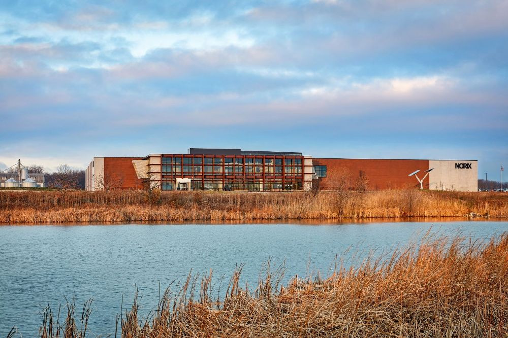 The exterior of our LEED-Gold facility
