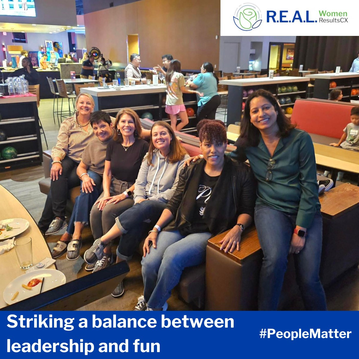Our employees enjoying a team building activity as part of our R.E.A.L. Women group.