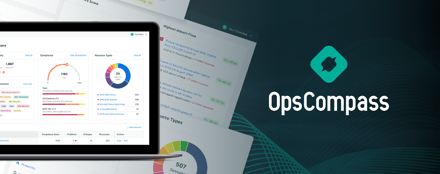 A cloud security pioneer since 2016, OpsCompass supports all leading cloud platforms.