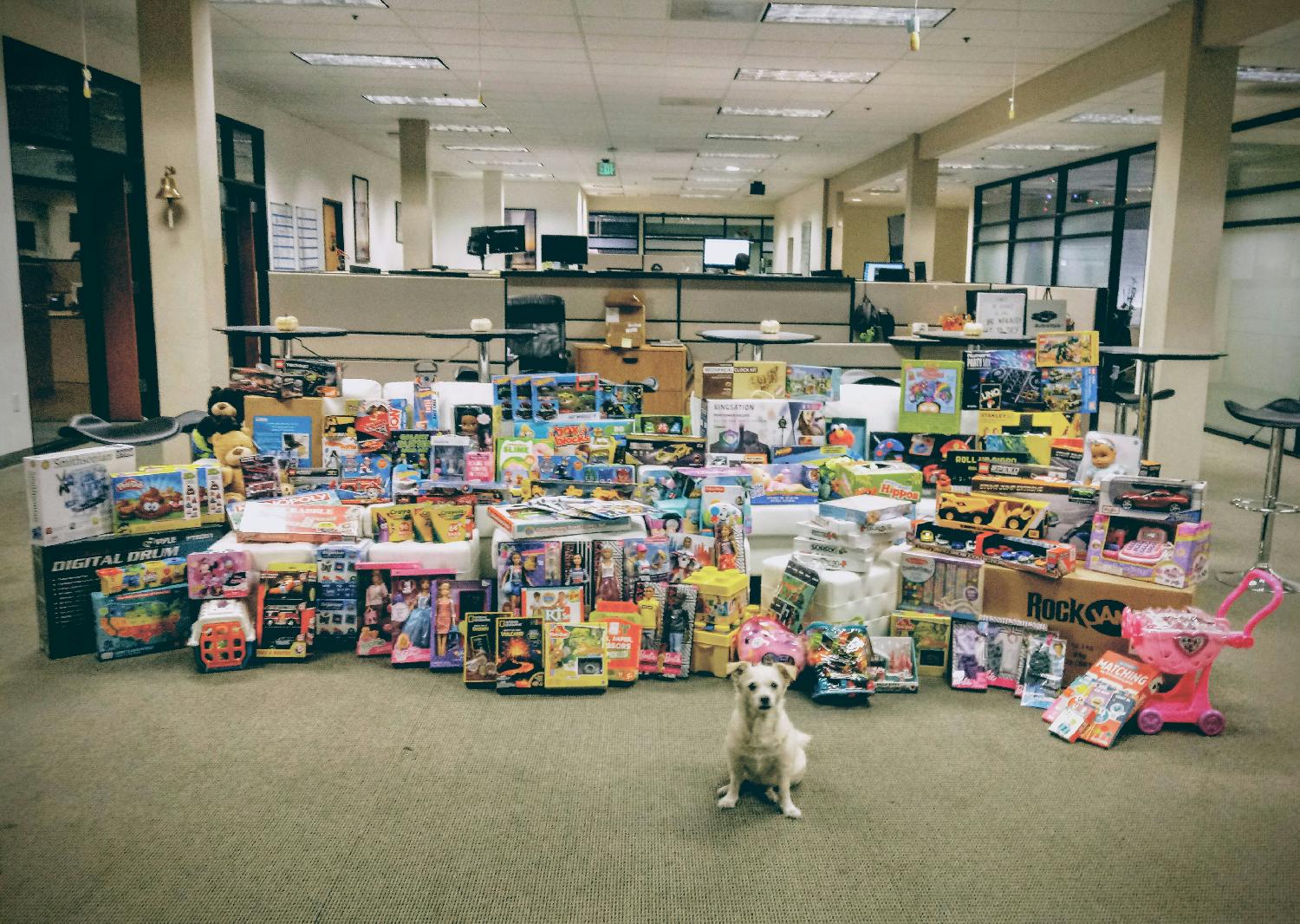 Charity toy drive supported by staff across the organization in 2019.