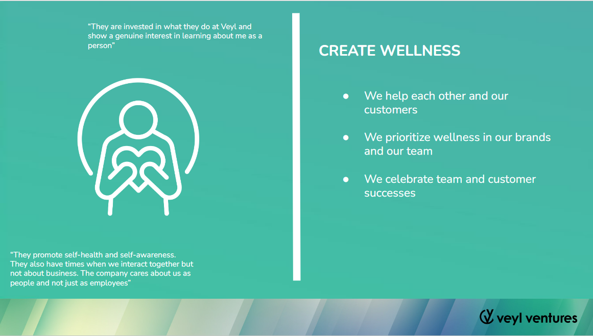 Core Value: Create Wellness