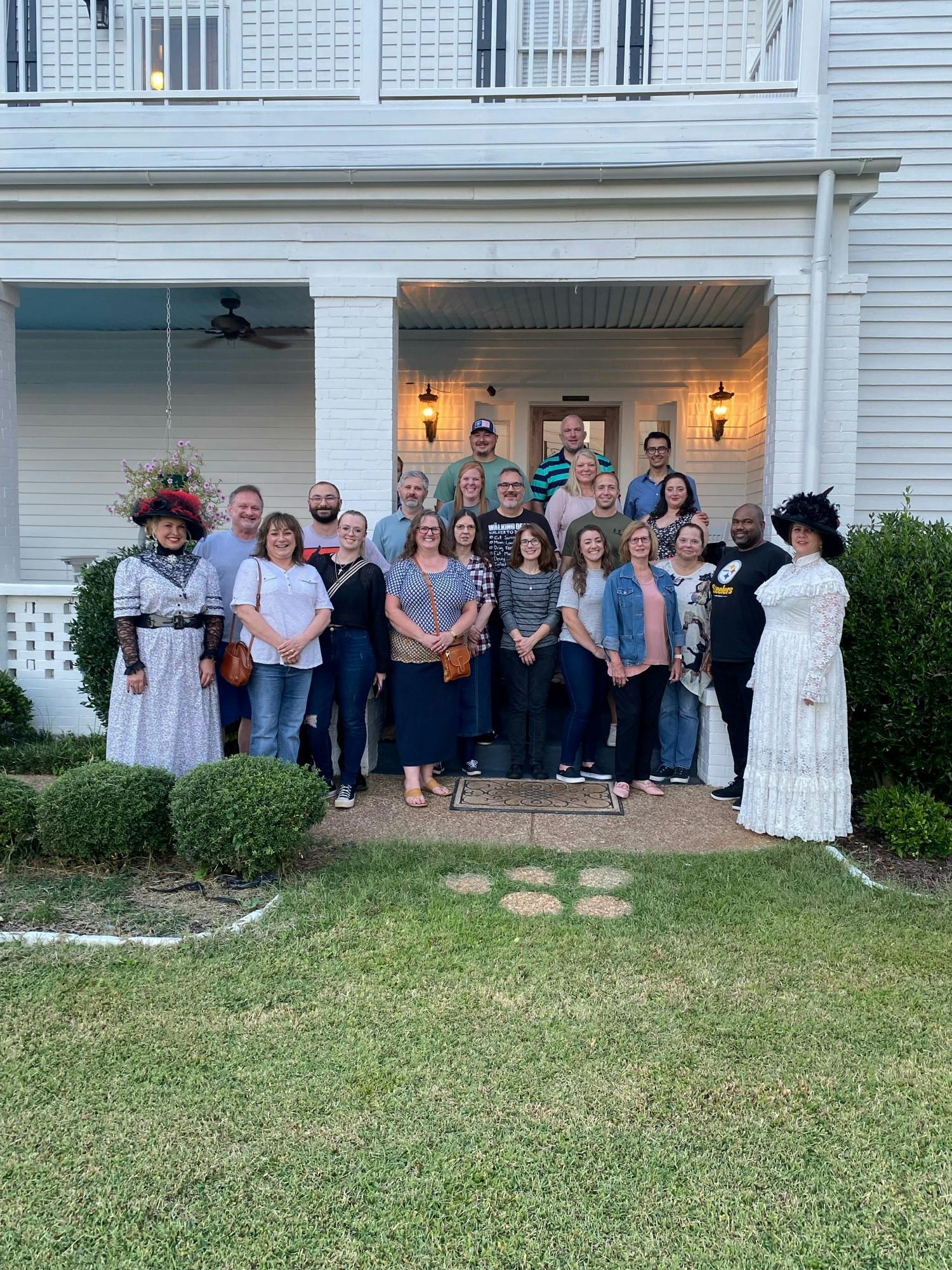 2023 BTI Group Picture at the Old Lowry House Ghost Tour