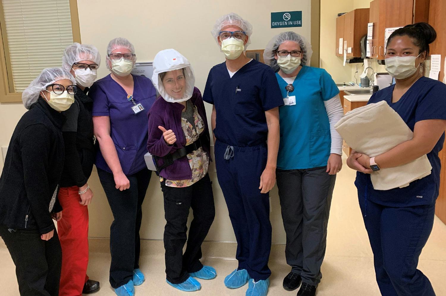 Endoscopy staff and Physician 