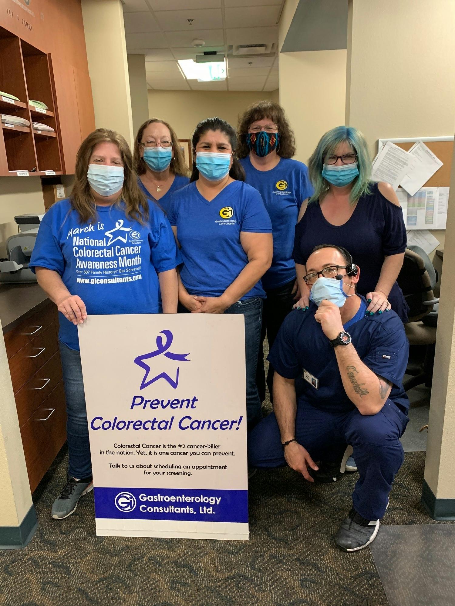 Carson staff colon cancer month
