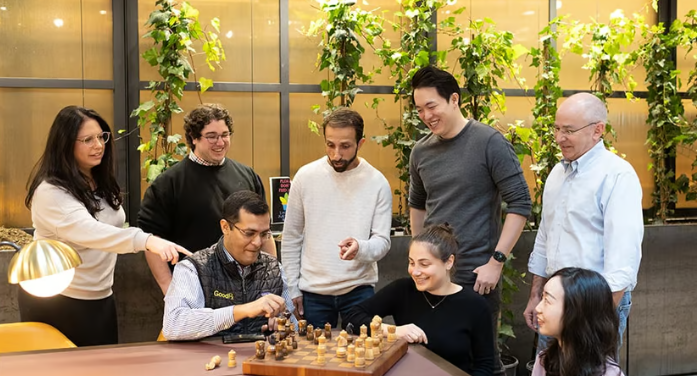 Our Data team enjoying the games in the office