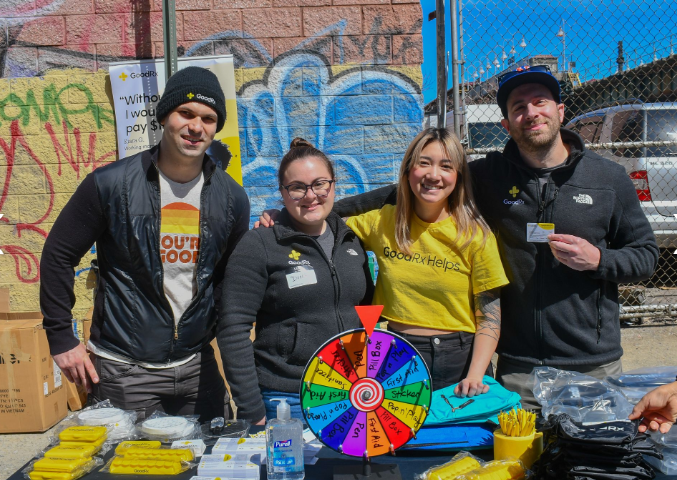 Our GoodRx Team volunteering in the community 