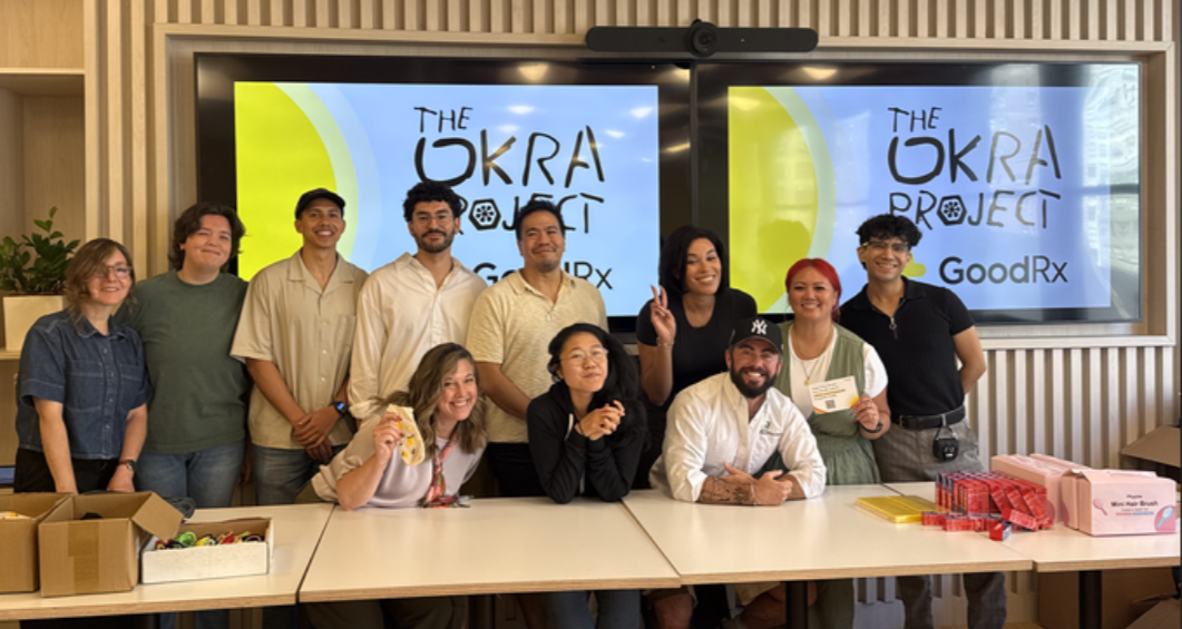 In honor of Pride Month, employees volunteered to assemble 150 care kits for communities served by The Okra Project.