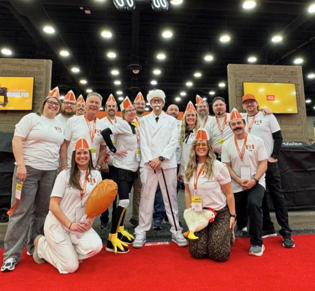 The Traeger sales team representing the brand at one of the trade shows we attend.