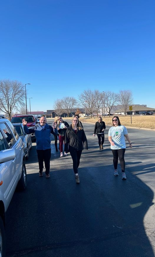 Wellbeing is important - we participated in a local walking challenge and all took time to be active.