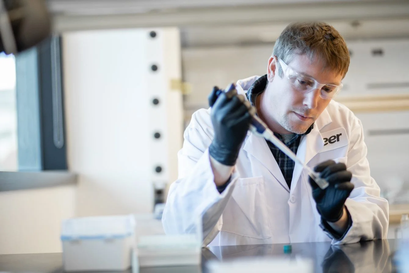 Engineering leader in the lab.