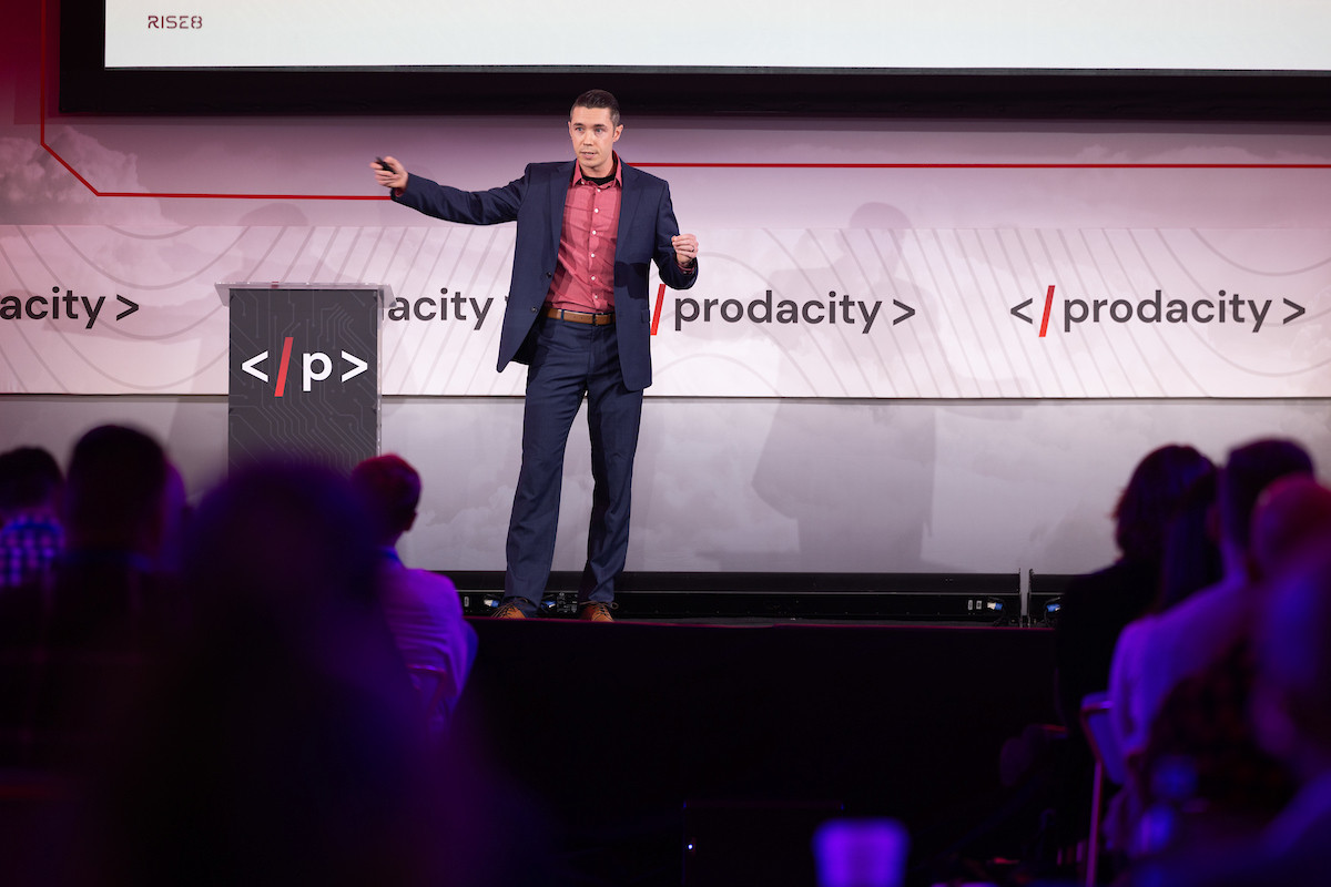 Riser Rob Monroe delivers a thought leadership talk at the Prodacity Symposium in Washington, DC I Driven, We Rise