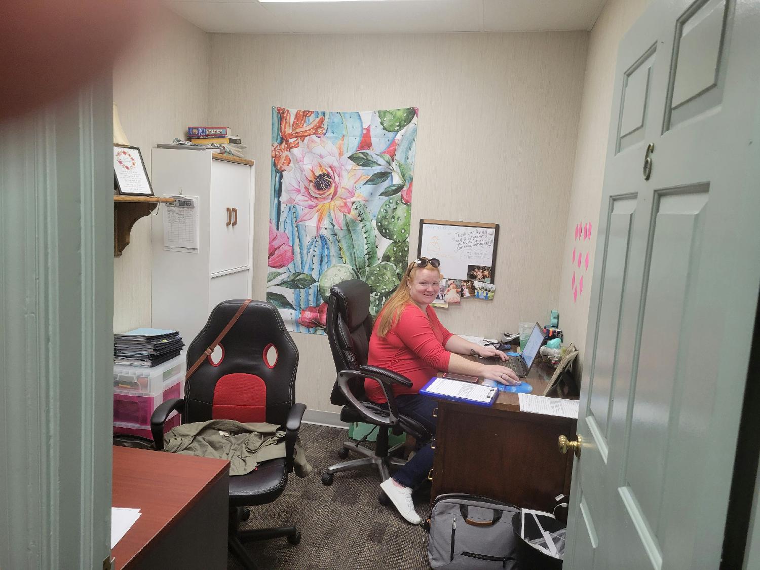 Workspace featuring Samantha Keyes, Recreation Therapist