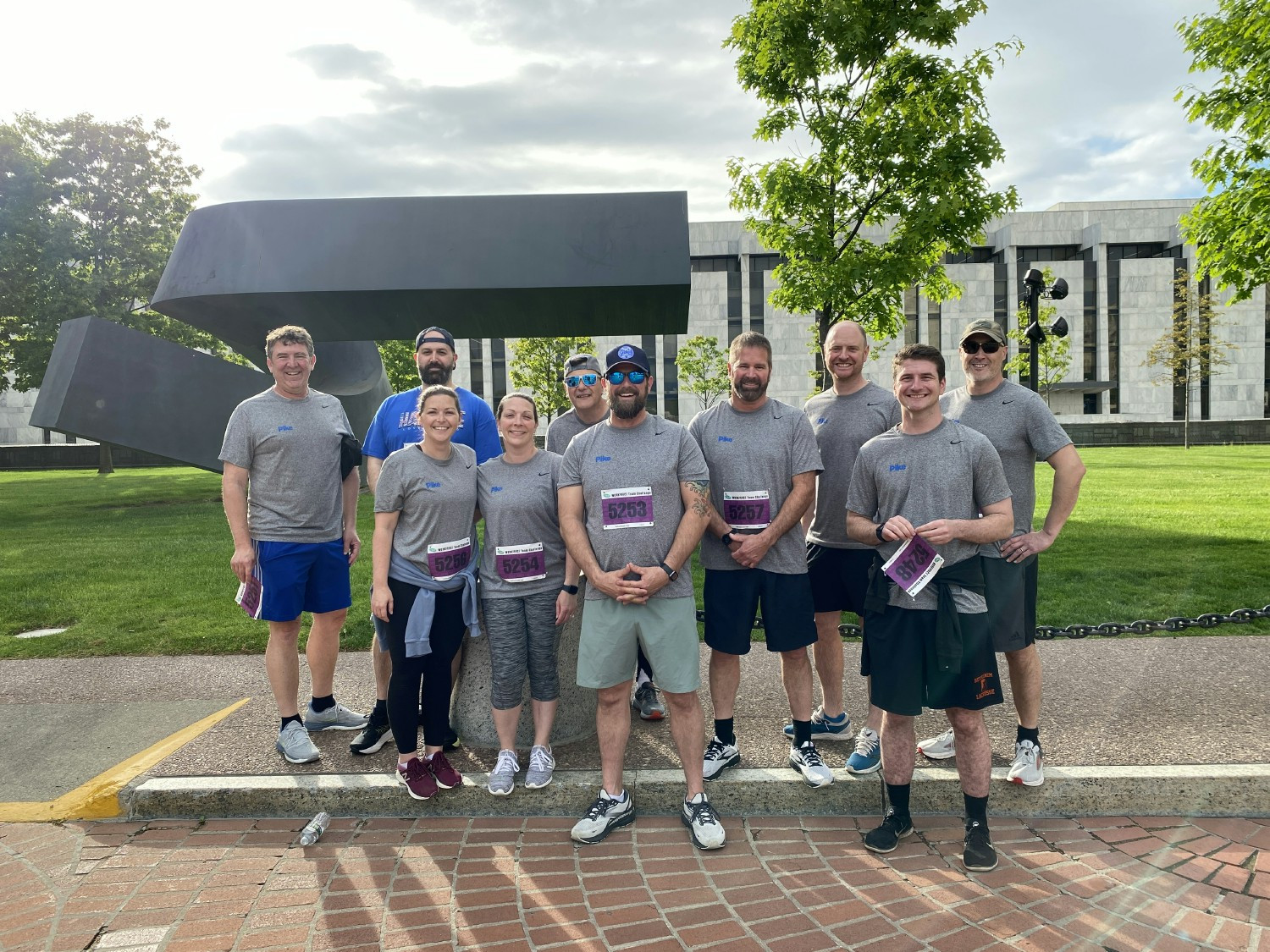Employees came together for a 5K race, supporting our #BuildYourWellness initiative. Promoting health and teamwork. 