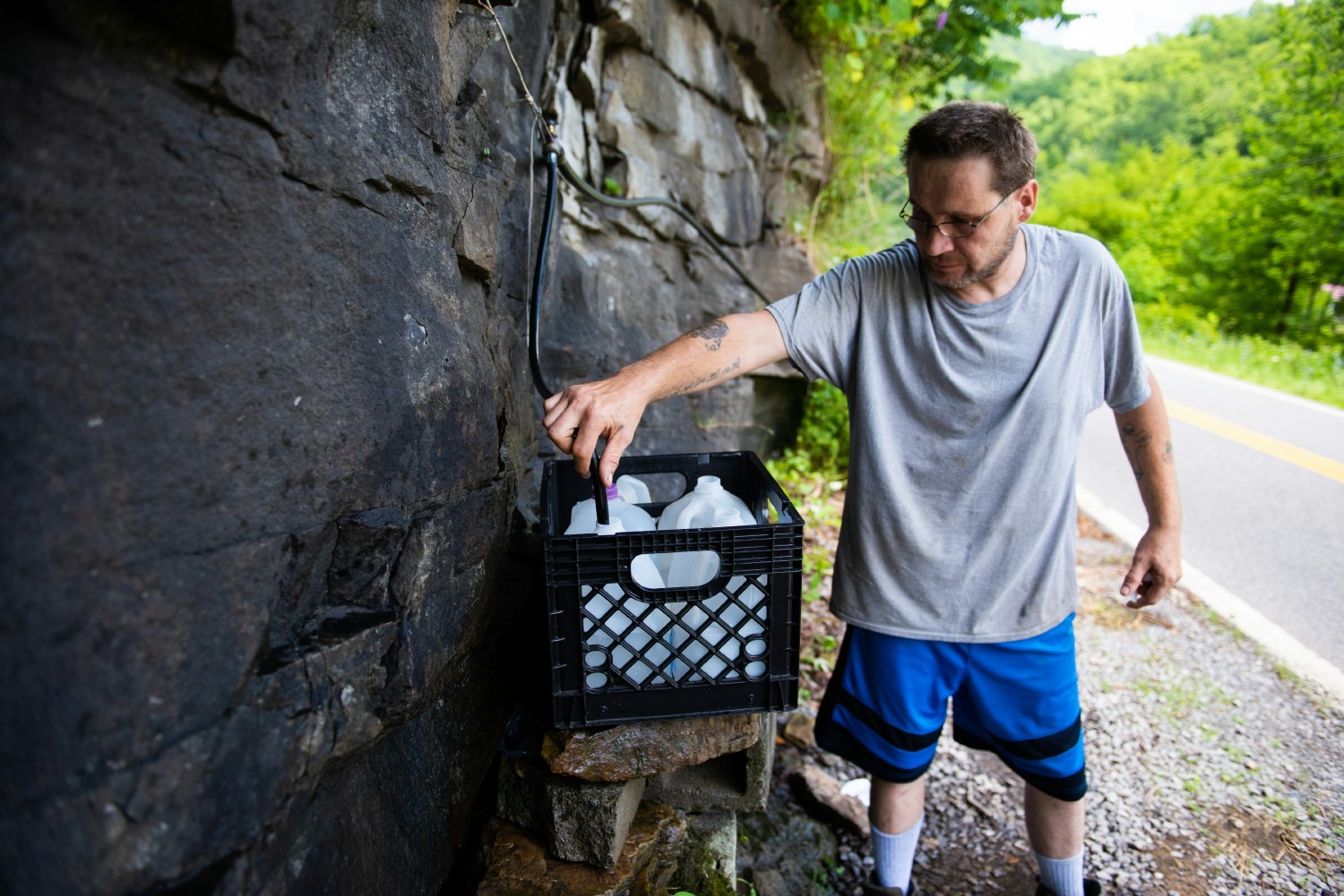 MANY AMERICANS ARE STILL FORCED TO GO TO GREAT LENGTHS JUST TO GET ENOUGH CLEAN WATER EVERY DAY TO SURVIVE.