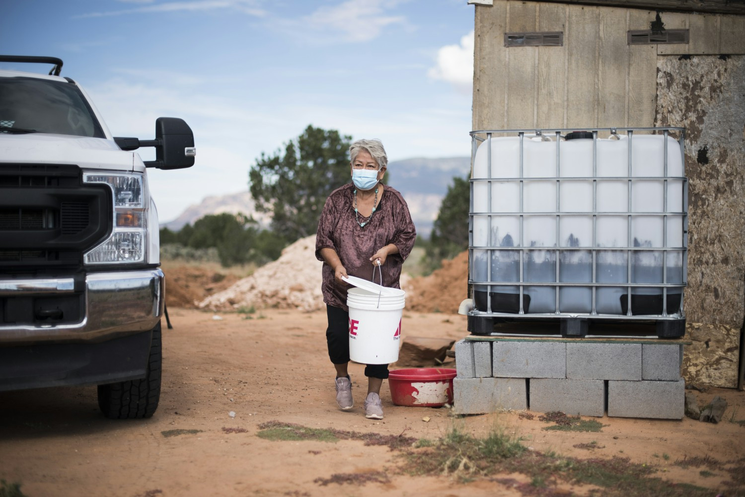 MANY AMERICANS ARE STILL FORCED TO GO TO GREAT LENGTHS JUST TO GET ENOUGH CLEAN WATER EVERY DAY TO SURVIVE.