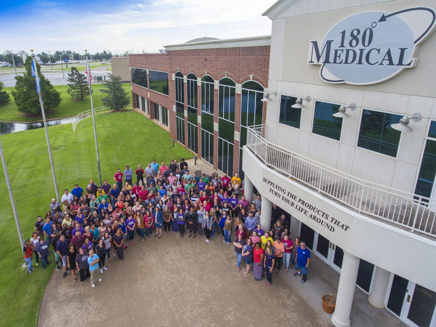 An overhead shot of our Corporate Headquarters in OKC.