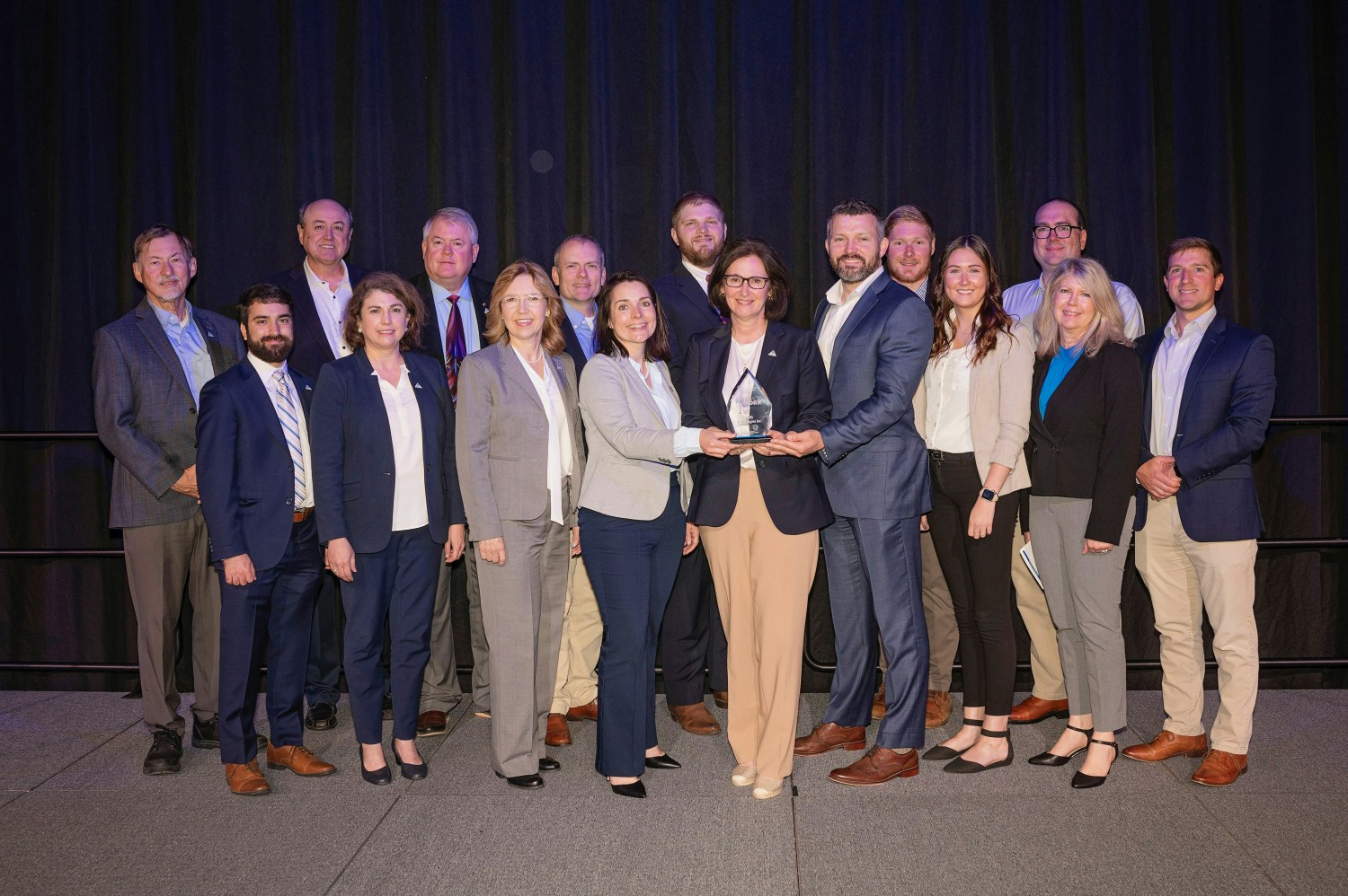 Accepting the Best Place to Work Award for the 5th Year in a Row from the Huntsville/Madison County Chamber of Commerce