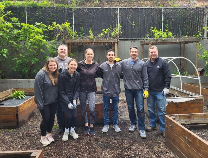 Difference Card Team builds garden for client