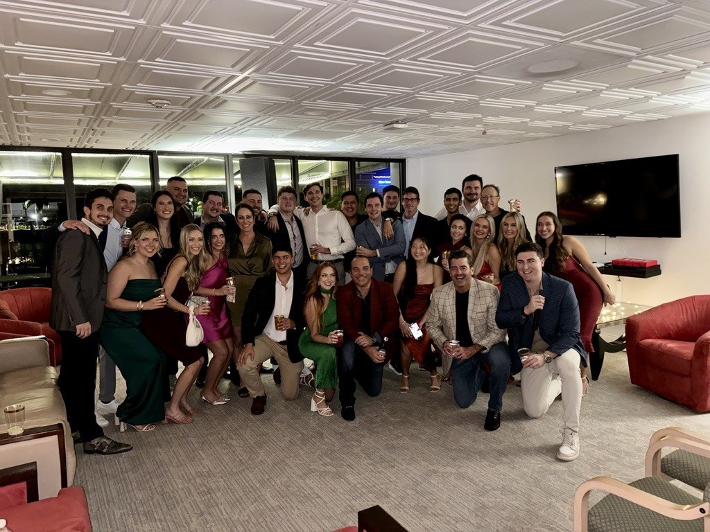 Team Florida celebrating the season together! 