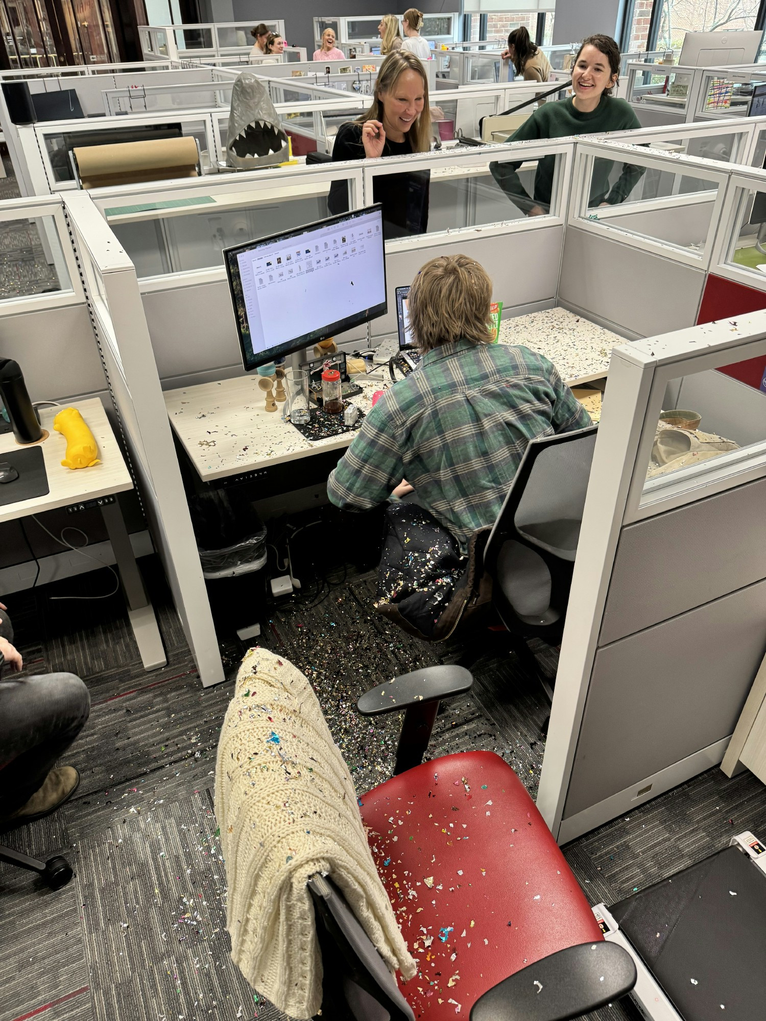 We celebrated a big RFP win with confetti cannons and plenty of laughter - Crawford style!