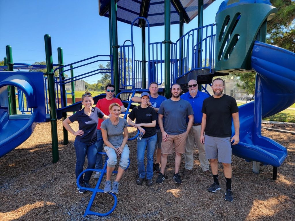 An Armada team offered help to landscape a new park at the Sterling Community Center in the South Carolina Upstate. 