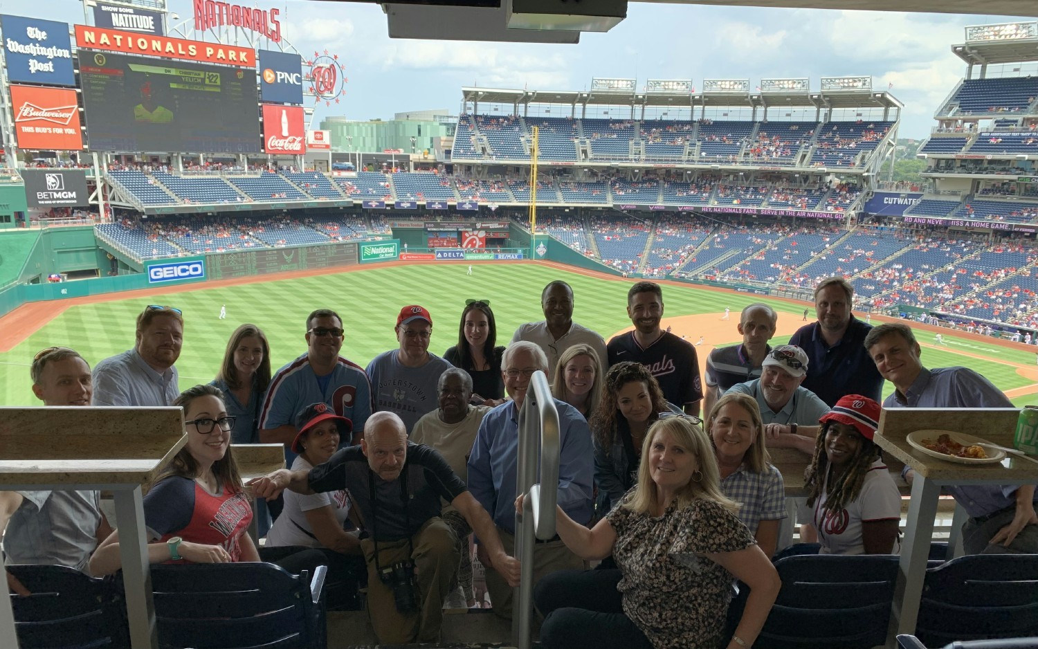 Some of our Washington, DC team members enjoying a Nationals game at Nationals Park.