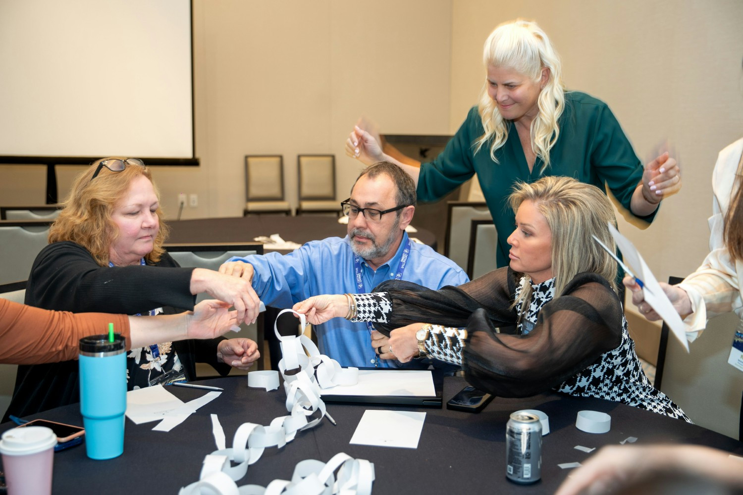 Distinctive Living Team Members Collaborating 