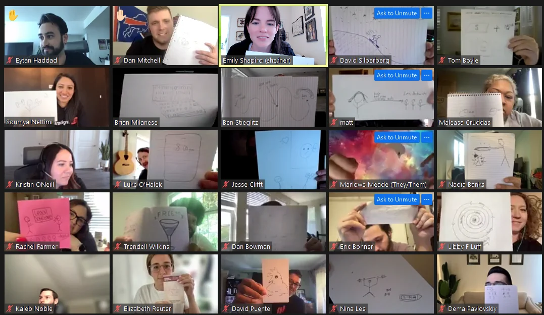 In a recent team-building activity, Paradigm teammates shared stories and drew their interpretations.