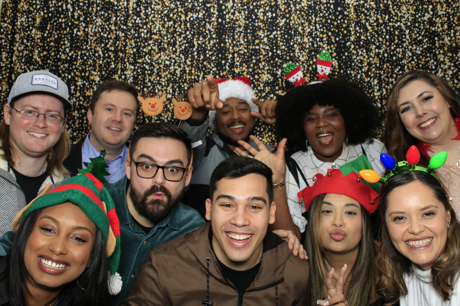 Employees enjoy the 2024 Dallas holiday party 