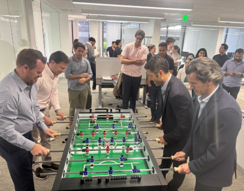 Foosball in the LA Office 
