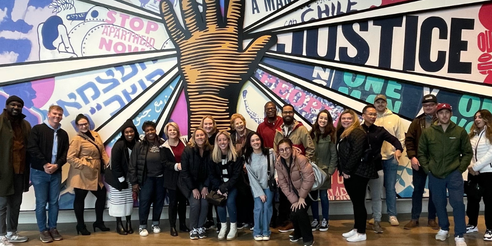 Visiting the National Center for Civil and Human Rights in Atlanta in honor of Martin Luther King, Jr. Day.