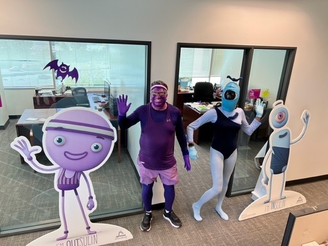 MannKind Medical and Regulatory transform work into brilliantly creative Halloween costumes as Outsulin and Insulin. 