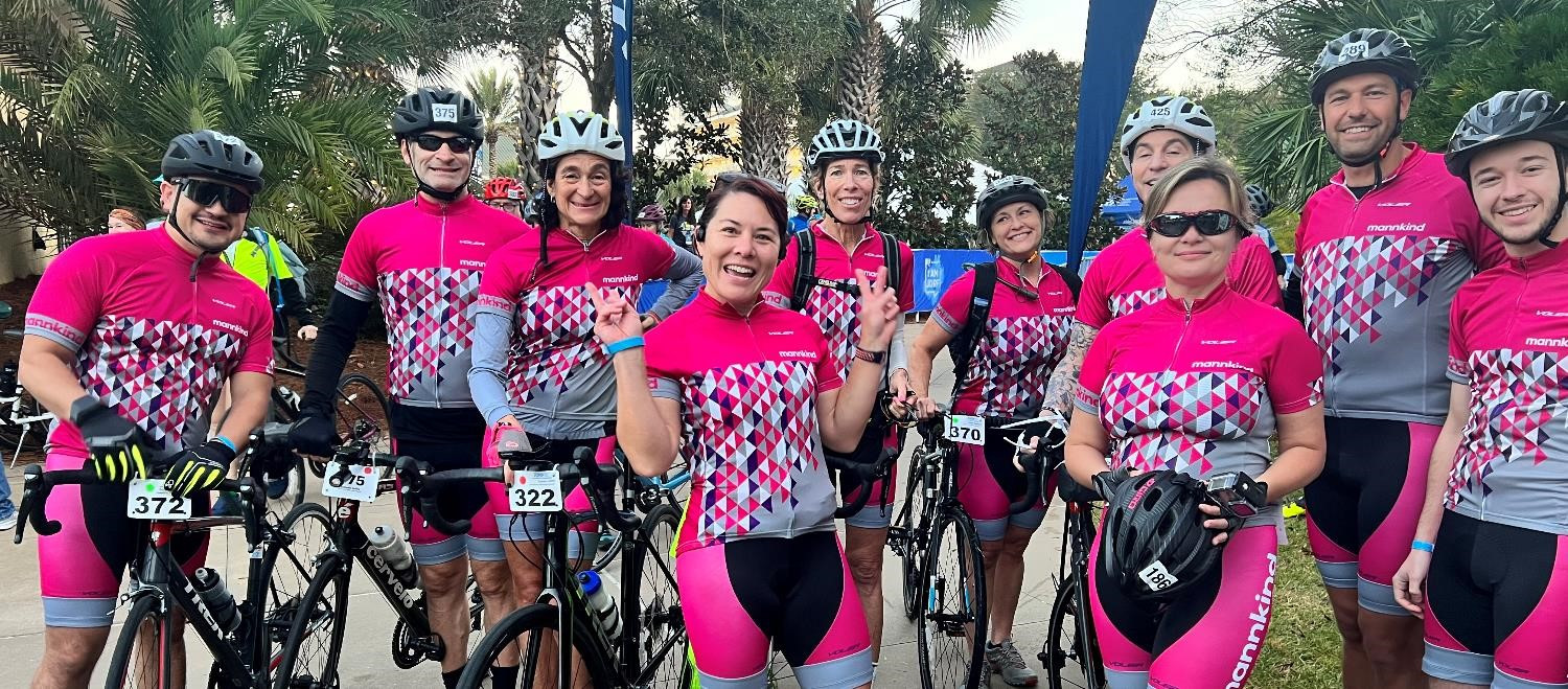 Mannitarians across the company banded together to ride for a cause with Breakthrough T1D.