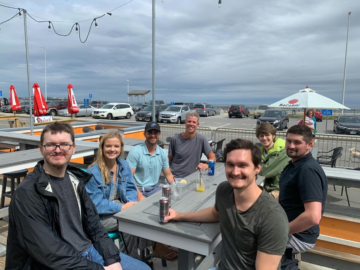 ThreatX | East Coast team gathering outside for Happy Hour