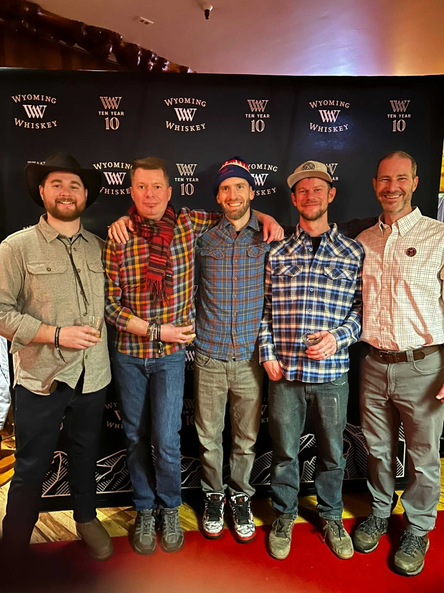 Team members enjoying the festivities of Wyoming Whiskey's 10 Year Anniversary 
