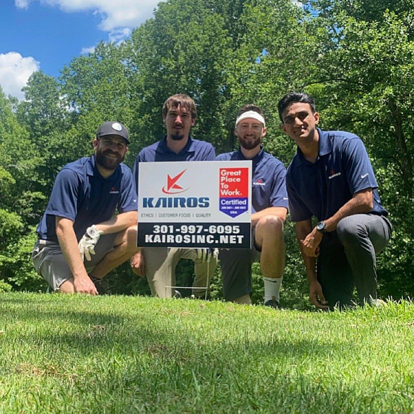 A few members of our team participating in a local golf tournament. 