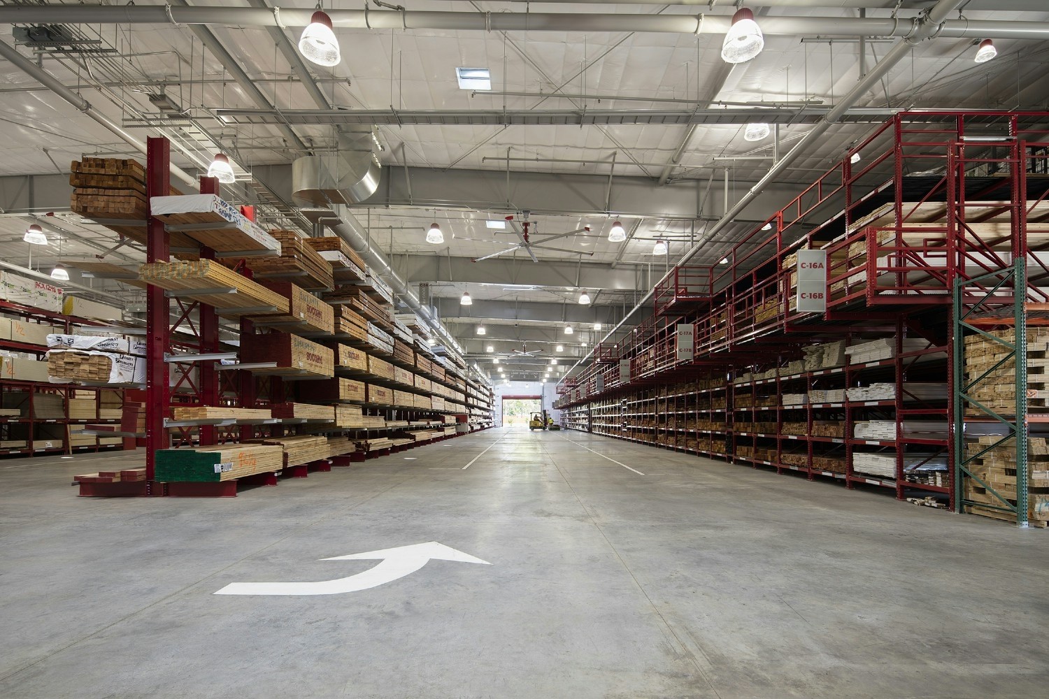 Our state-of-the-art indoor lumberyard in Concord, CA 