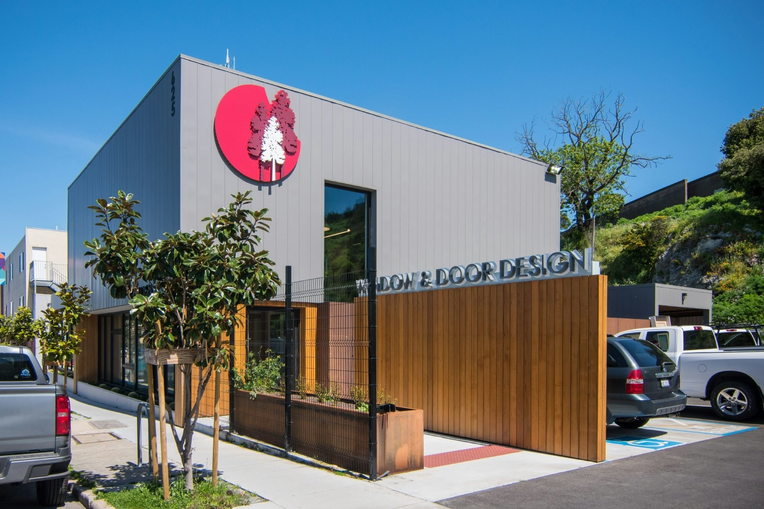 Our red delivery trucks can be seen delivering building materials all over the Bay Area