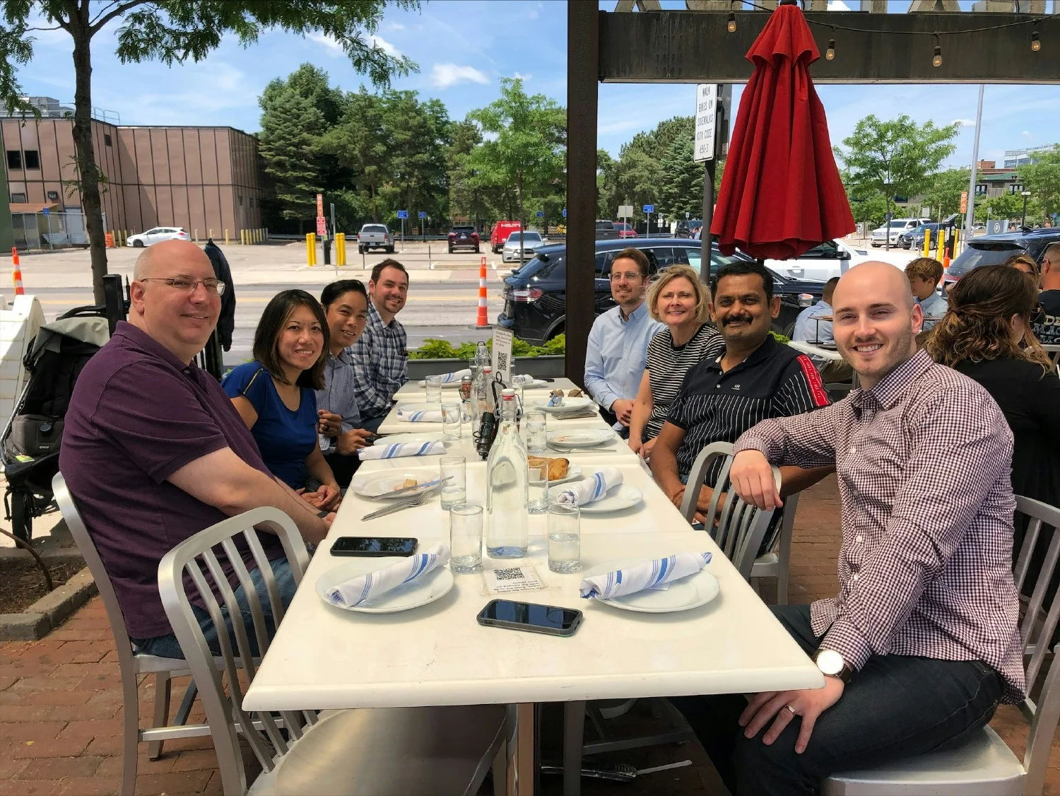 Enjoying good food & great company with a long-term client. Open communication contributes to successful collaborations!