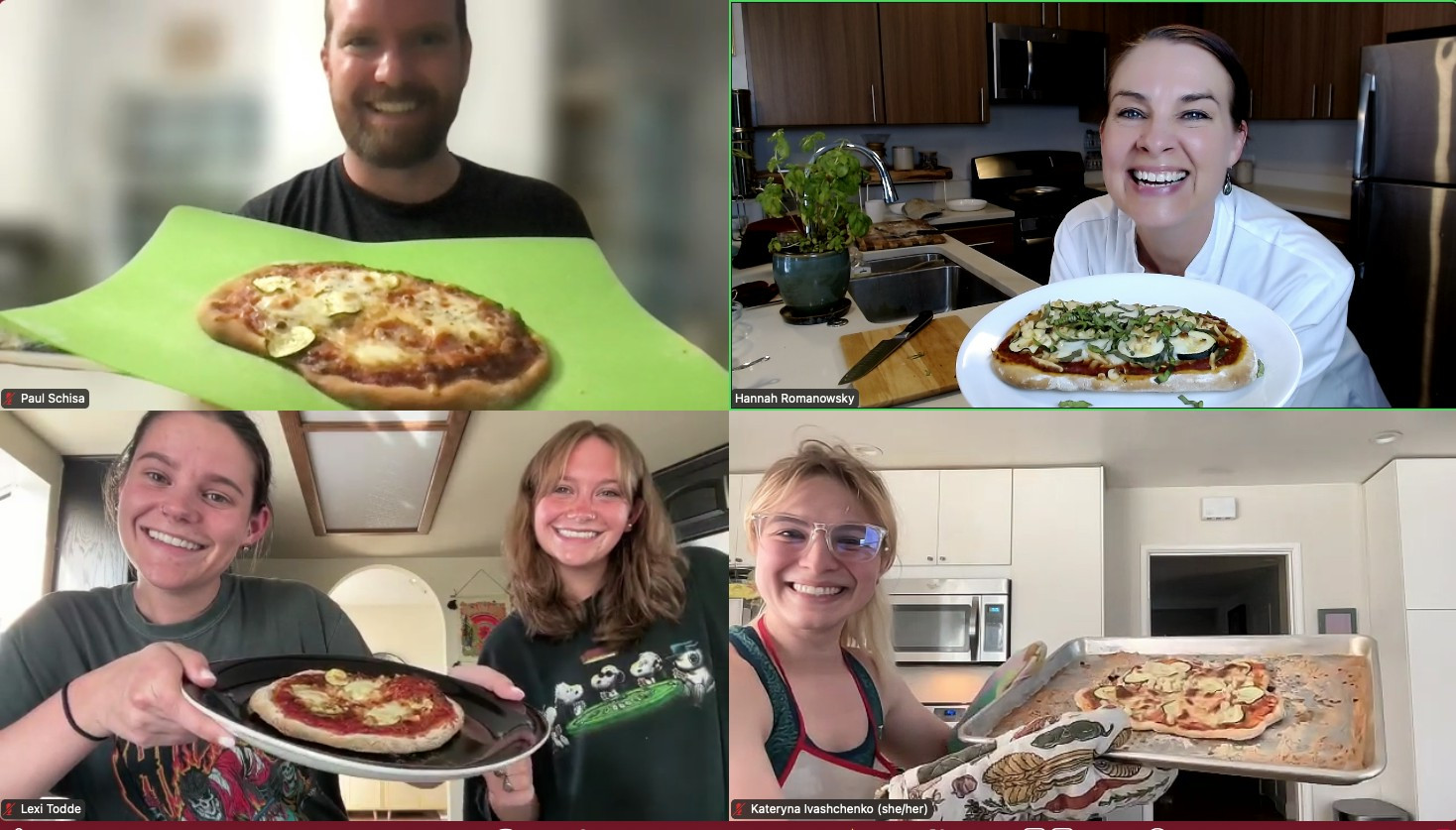 Virtual cooking class