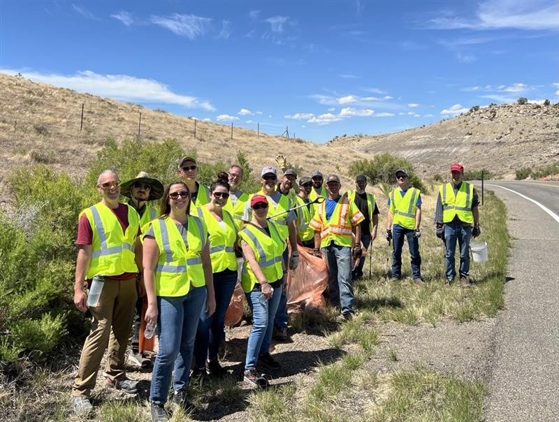 On Earth Day, our Grand Junction, CO  Teams participated in Adopt-a-Highway to tidy a 2-mile section of the road.